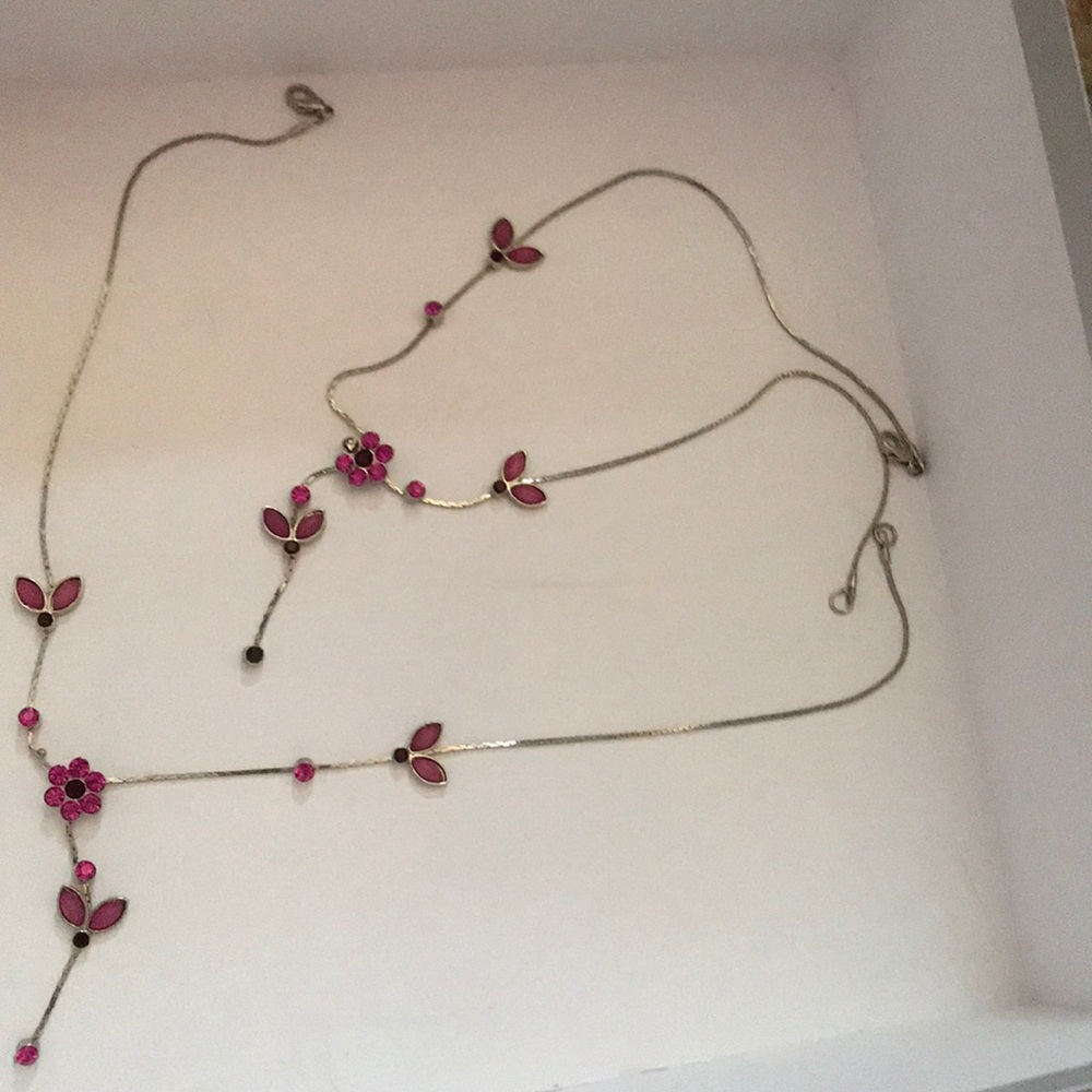 Two pink necklaces